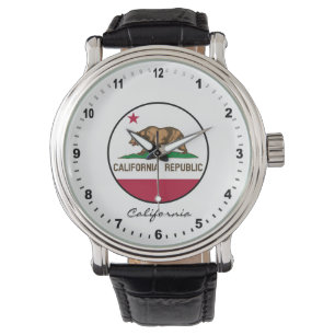 Elegant California Watch & California Flag / Veren Horloge