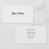 Elegant Caligráfico - EN Visitekaartje (Voorkant / Achterkant)