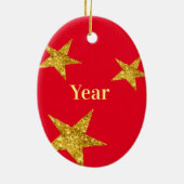 Elegant Call Sign Kerstversiering Keramisch Ornament (Achterkant)