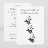 Elegant Calla Lily Floral Vrijgezellenfeest Lunche Kaart (Voorkant / Achterkant)