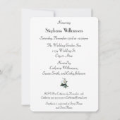 Elegant Calla Lily Floral Vrijgezellenfeest Lunche Kaart (Achterkant)