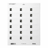 Elegant Calla Lily Flowers 12 Etiket (Full Sheet)