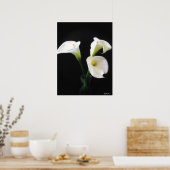Elegant Calla Lily Flowers 12 Poster (Keuken)