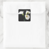 Elegant Calla Lily Flowers 12 Vierkante Sticker (Tas)