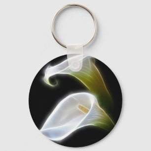 Elegant Calla Lily Flowers 4 Modern Sleutelhanger