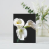 Elegant Calla Lily Flowers 6 Modern Briefkaart (Staand voorkant)