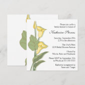Elegant Calla Lily in Geel Vrijgezellenfeest Kaart (Voorkant / Achterkant)