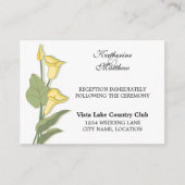 Elegant Calla Lily in Gele Ontvangers Kaarten (Voorkant)