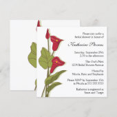 Elegant Calla Lily in Magenta Vrijgezellenfeest Kaart (Voorkant / Achterkant)