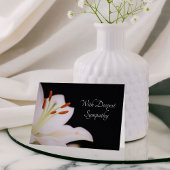 Elegant Calla Lily Sympathie Kaart