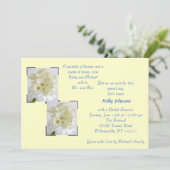 Elegant Calla Lily Uitnodiging (Staand voorkant)