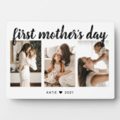 Elegant Calligrafie 3 Foto Moederdag Keepomwille Fotoplaat (voorkant)