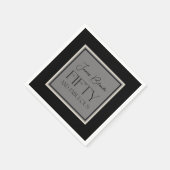 Elegant Calligrafie 50 en Fabulous Unisex Servet (Hoek)