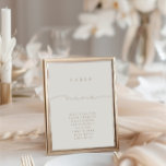 Elegant Calligrafie Beige Nine Tabel Nummer<br><div class="desc">Het ontwerp is voorzien van een handgeschreven lettertype en een modern, minimalistisch ontwerp. Ontworpen om te coördineren met het "Natural Glam" Wedding Collectie. Klik op "Deze sjabloon aanpassen", "Details" om de gegevens te wijzigen. Om de tekst te verplaatsen of de grootte, de doopvont, of de kleur te veranderen, klik "uitgeven...</div>