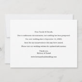 Elegant Calligrafie bewaart de nieuwe Datum Fotoka Save The Date (Achterkant)