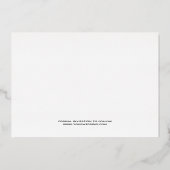 Elegant Calligrafie bij LAATSTE foto sparen de Dat Folie Uitnodiging (Achterkant)