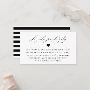 Elegant Calligrafie Book Request Enclosure Card Plaatskaartje