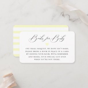 Elegant Calligrafie Book Request Enclosure Card Plaatskaartje