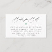 Elegant Calligrafie Book Request Enclosure Card Plaatskaartje (Voorkant)