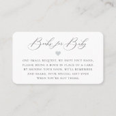 Elegant Calligrafie Book Request Enclosure Card Plaatskaartje (Voorkant)