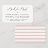 Elegant Calligrafie Book Request Enclosure Card Plaatskaartje (Voorkant / Achterkant)