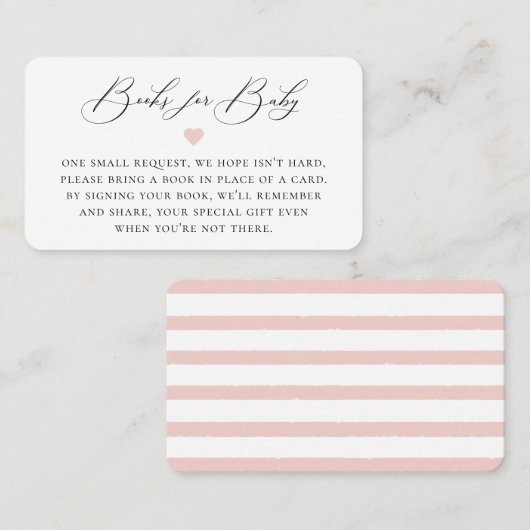 Elegant Calligrafie Book Request Enclosure Card Plaatskaartje (Voorkant / Achterkant)