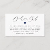 Elegant Calligrafie Book Request Enclosure Card Plaatskaartje (Voorkant)