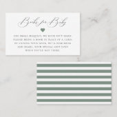 Elegant Calligrafie Book Request Enclosure Card Plaatskaartje (Voorkant / Achterkant)