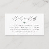 Elegant Calligrafie Book Request Enclosure Card Plaatskaartje (Voorkant)