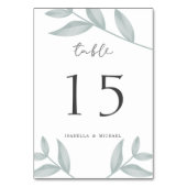 Elegant calligrafie Botanical Wedding Kaart (Achterkant)