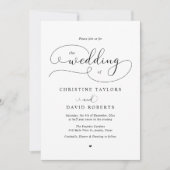 Elegant Calligrafie, Casual huwelijk Kaart (Voorkant)