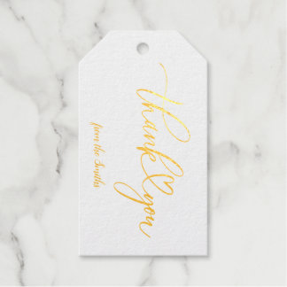 Elegant Calligrafie Dank je wel Cadeaulabels