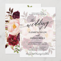 Elegant Calligrafie | Faded Floral Wedding