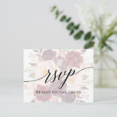Elegant Calligrafie Faded menu Keuze RSVP (Staand voorkant)