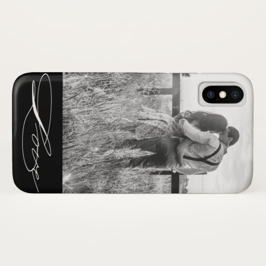 Elegant Calligrafie | Foto iPhone-draagtas Case-Mate iPhone Case (Achterkant (horizontaal))