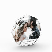 Elegant Calligrafie Foto Passen getrouwd Couple Bl (Links)