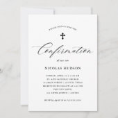 Elegant Calligrafie | Genderneutrale bevestiging Kaart (Voorkant)