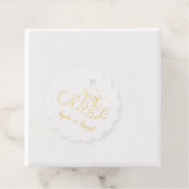 Elegant Calligrafie  Gewoon getrouwd Bedankjes Labels (Met doos)