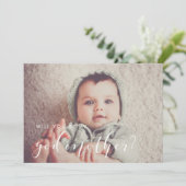 Elegant calligrafie Godmoeder-kaartenkaartje Kaart (Staand voorkant)