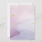 Elegant Calligrafie Gold Glitter Amethyst Modern Kaart (Achterkant)