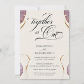 Elegant Calligrafie Gold Glitter Amethyst Modern Kaart (Voorkant)