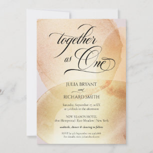Elegant Calligrafie Gold Waterverf Moderne Kaart