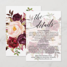 Elegant Calligrafie | Kaart "Faded Floral"