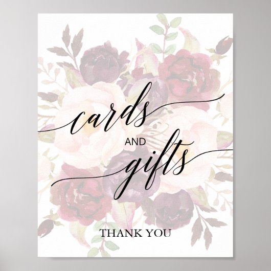 Elegant Calligrafie | Kaarten en geschenken van ve Poster (Voorkant)