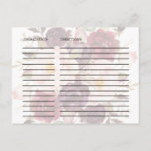 Elegant Calligrafie | Kaarten voor het ontpitten h (Achterkant)