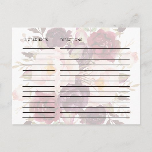 Elegant Calligrafie | Kaarten voor het ontpitten h (Achterkant)