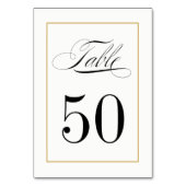 Elegant Calligrafie met Gold Border Kaart (Voorkant)