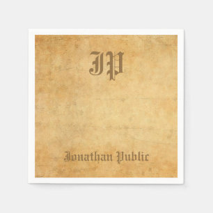 Elegant  Calligrafie Monogram Sjabloon Servet