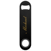 Elegant Calligrafie Name Chic Speed Bottle Opener Speed Flessenopener (Voorkant)