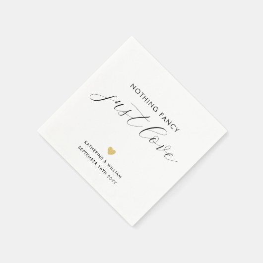 Elegant Calligrafie Niets Fancy Servet (Hoek)